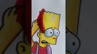 Барт Симпсон очень пострадал. #художник #artdaily #Симпсоны #bartsimpson #тренд #искусстворисовать