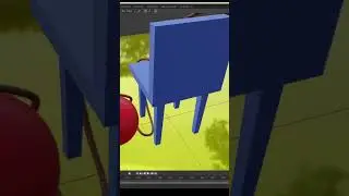Few minutes Blender - Create Rope easy with Bezier tool #shorts