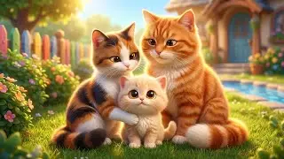 Cute Kitten Safety Lesson 🐱 | Cat Family Morning Story | Meow Kids Cartoon