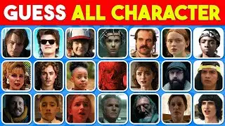 Guess the Stranger Things Character 👀 | Stranger Things Characters Recap