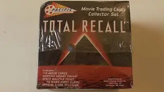 1990 Total Recall Movie Trading Cards Collectors Set Unboxing