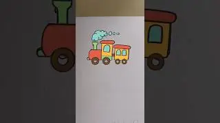 Train Drawing | toy Train 🚂 Drawing #cartoon #shorts @ParadiseHome.