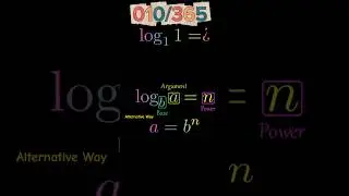 010/365 Why base cannot be 1 #manim #math #animation #sat #log #logarithm #physics #viral #bd
