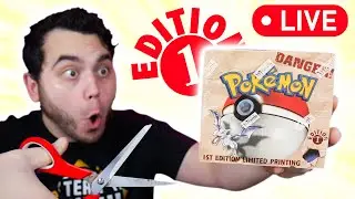 Opening the $25,000 1st Edition Fossil Pokemon Box (Official Live Stream)