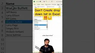 STOP Making Drop-Downs This Way! ❌ Common Excel Mistake #Shorts #Excel #ExcelTips