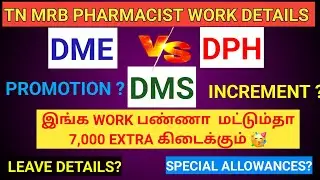 TN MRB PHARMACIST  WORK DETAILS