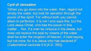 The Truth About Water Baptism. Proof. Fact. History. Context. Irrefutable. Undeniable. Reality.
