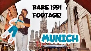 MUNICH. This video is 30 years old! RARE 1991 FOOTAGE. Home video. Marienplatz in M&uuml;nchen