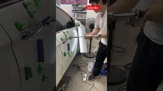 DIY Car Dent Repair with Pulling Tool technique #shorts