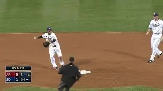 ARI@SD: Amarista turns two in Campos' MLB debut