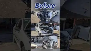 car repair Accidental (Pulling the car chassis) #shorts #car #short #shortvideo #repair  #tools