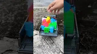 Deliver Colorful Lego Block by TOYOTA Land Cruiser MN82Pro! Remote Control Car #shorts