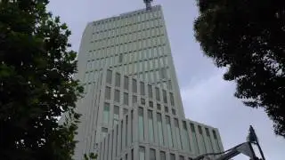 上智大学四谷キャンパス6号館（ソフィアタワー）の建設状況（2016年8月21日）