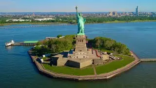 🇺🇸 Downtown Manhattan Skyline, Statue of Liberty, New York City - Scenic, Drone HD