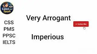 IELTS, CSS, PMS, PPSC Vocabulary & Synonyms | Most Repeated Words for Exams