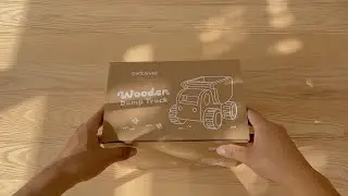 DadCarved Wooden Dump Truck Unboxing