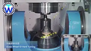 C.V. Joint Outer Wheel/Inner Race 5 axis hard turning hard milling machine 等速萬向節外輪內輪球面球道倒立式五軸硬車硬铣專用機