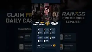 RAIN.GG PROMO CODE 2025 - GET FREE CASES AND BONUS #CS2 #RAINGG #rainggpromocode #cs2clips #cs2skins