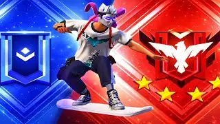 DO PLATINA AO MESTRE NO FREE FIRE COM A PRANCHA KKKKKKKKKKKK