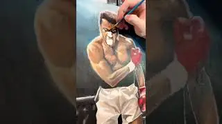 Painting Muhammad Ali🐐