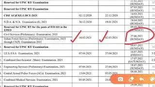 UPSC CSE 2021 Exam Date | UPSC 2021 Calendar Out! | UPSC Official Notification | UPPSC EXAM CALENDAR