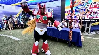 Zero de Mega Man Cosplay en la Feria Grau 2026
