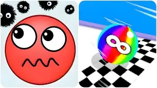 Hide Ball vs Ball Run Infinity - (All Levels Games, ASMR Games)