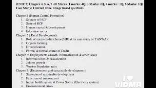 Most Expected and important questions class 12th indian Economic Development.. #12economics #12board