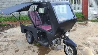 HOW TO MAKE TRIKE CAMPERVAN -TRIKE MOTORCYCLE WITH BIKES ENGINE  #2