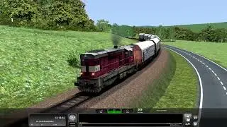 Railworks - posun na Vlárské Dráze s banglí 742