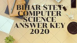 Stet computer science answer key | bihar stet 2020
