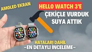 Hello Watch 3 DETAYLI İNCELEME &Ccedil;EKİ&Ccedil;LE VURMALI Apple Watch Ultra Replikası Akıllı Saat