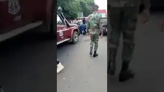 This is how the alleged buduburam 'cop killer'  was arrested at Atimpoku