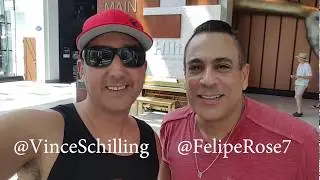 Felipe Rose of the Village People and Vincent Schilling Act Silly