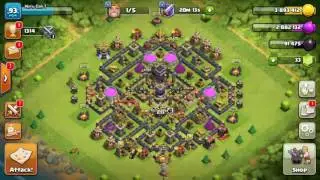 BEST TH9 FARMING ATTACK STRATEGY NEW UPDATE WITHOUT QUEEN 2017 - Clash of Clans