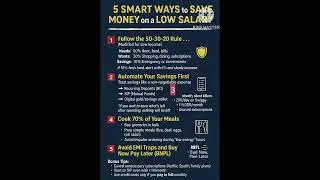 ✅ 5 Smart Ways to Save Money on a Low Salary | Budget Tips That Actually Work!