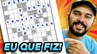 Como criar PALAVRAS-CRUZADAS do zero no EXCEL