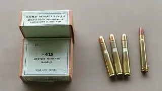 You will never guess what, we are Shooting the 425 Westley Richards in Double Rifle configuration.
