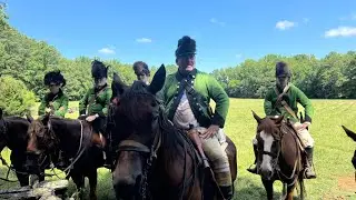Revolutionary War Cavalry in Motion | 18th Century Battle Maneuvers w/ Authentic Fife & Drum #shorts