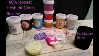 100% Honest Hoshimi Slimes Review| $50 Slime Review + 6oz MYSTERY SLIME