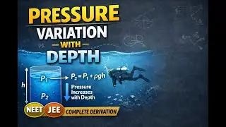PRESSURE VARIATION WITH DEAPTH DERIVATION NEET AND JEE MAINS II SUFIYAN SIR II