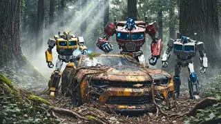 Abandoned & Destroyed Bumblebee in the Woods | Autobots Restore the Legendary Camaro ASMR