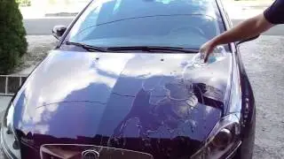 Soft99 mirror shine hard wax water test