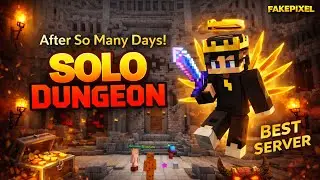 SOLO DUNGEON Challenge 😎 | FAKEPIXEL Best Server