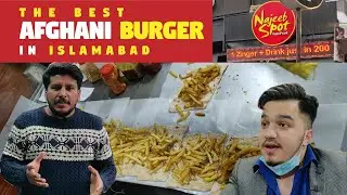 Afghani Burger | Najeeb Spot F 10 Markaz | Top Burger Spots in Islamabad | Street Food | Foodie Rana