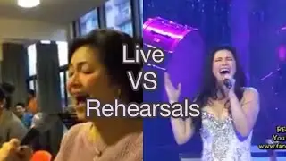 Regine Velasquez Rehearsals VS Live Performances (Part 2)