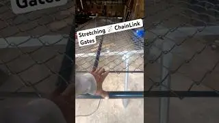 How To Stretch A Chain ⛓️&zwj;💥 Link On a Gate #gate #chainlink #fence
