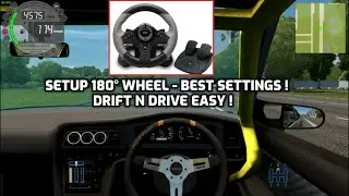 City Car Driving Setup for 180° Degree Gaming Wheel to 900° BEST SETTINGS For Drifting & Driving