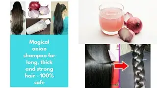 DIY onion shampoo for longer hair growth!!