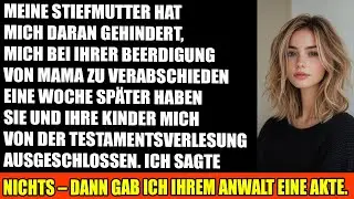 Meine Stiefmutter lächelte, während sie plante, mir das letzte Geschenk meines Großvaters zu nehmen